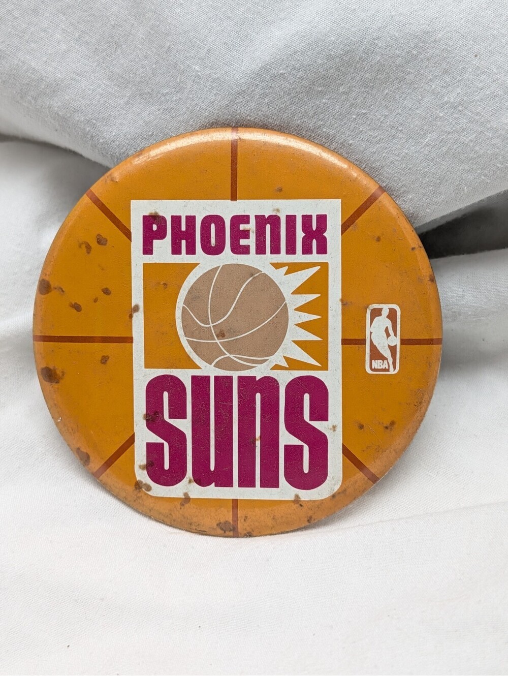 Vintage Phoenix Suns NBA Basketball Pin back button Souvenir Button